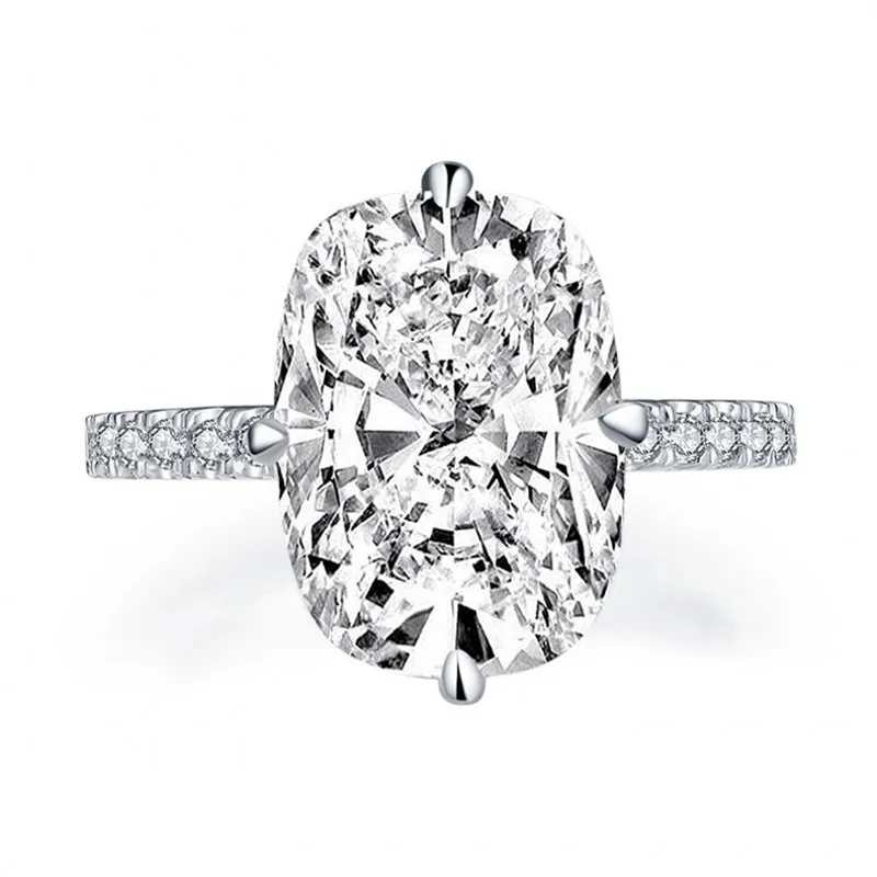 Šumivé Žena Promise ring 925 Sterling silver 5ct Svadobné Simulované Diamantové Prstene pre ženy, Svadobné drahokam Šperky