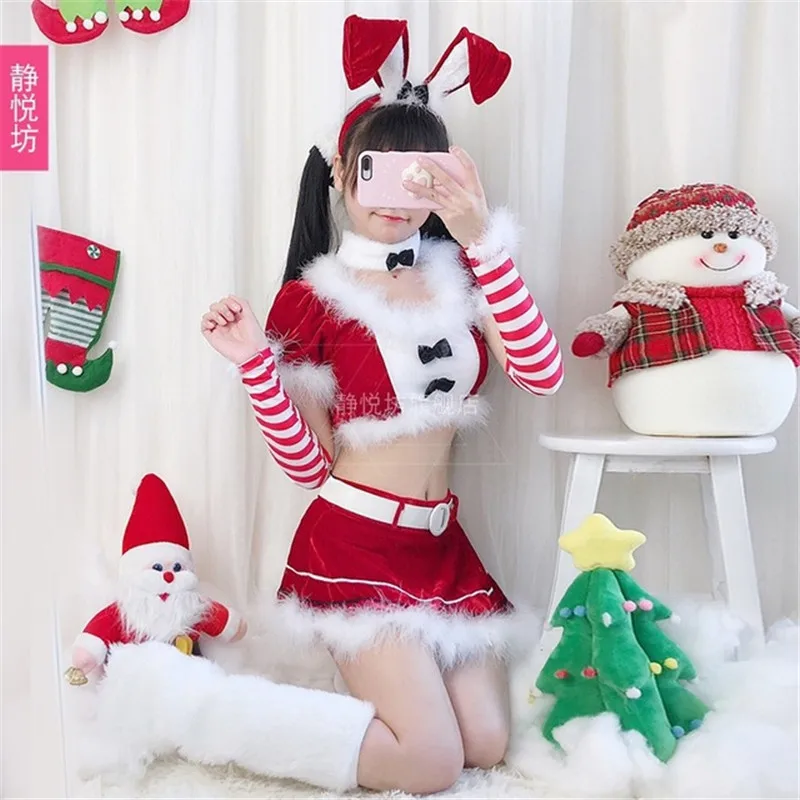 Ženy Vianočný Kostým Fantázie Fáze Show Výkon Oblečenie Vianoce Cosplay Oblečenie Červená Nový Rok Vianočné Šaty Bez Pokrývky Hlavy