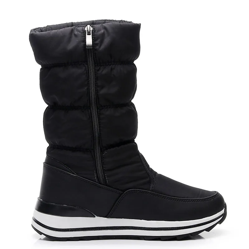 Ženy čižmy na platforme zimné topánky hrubé plyšové nepremokavé non-slip topánky ženy, zimné topánky, teplé kožušiny botas mujer plus veľkosť
