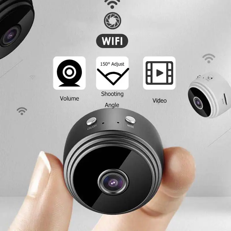 1 ks A9 Profesionálnej kvalite 1080P Mini Kamera Kvalitu Obrazu IP WIFI Bezdrôtové pripojenie Videokamery Smart Home Security Noc DVR Kamera