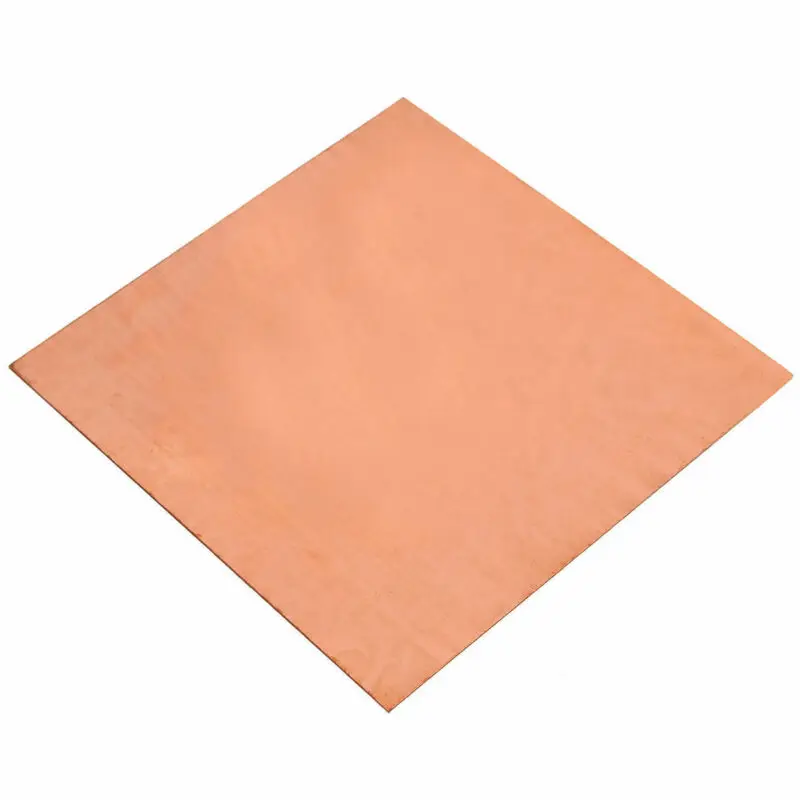 1 kus 1,5 mm * 100 mm * 100 mm na 99,9% čistej medi plechu červená meď pad medené fólie medeného plechu DIY materiál