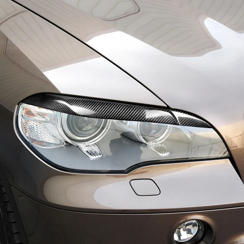 1 Pár, Príslušenstvo, Auto Tuning Styling Svetlometu Výbava Zahŕňa Uhlíkových Vlákien Auto Strickers Viečka Obočie Na BMW X5 E70 na roky 2007-2013