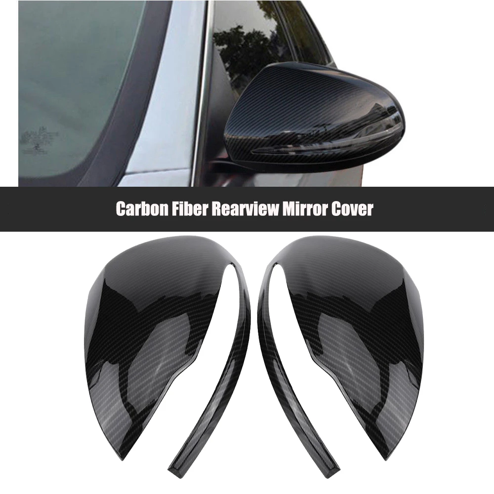 1 Pár Uhlíkových Vlákien Spätné Zrkadlo Pokrytie pre Mercedes Benz C/E/GLC/S Trieda W205 W213 X253 W222 Hodí LH Strane Vodiča