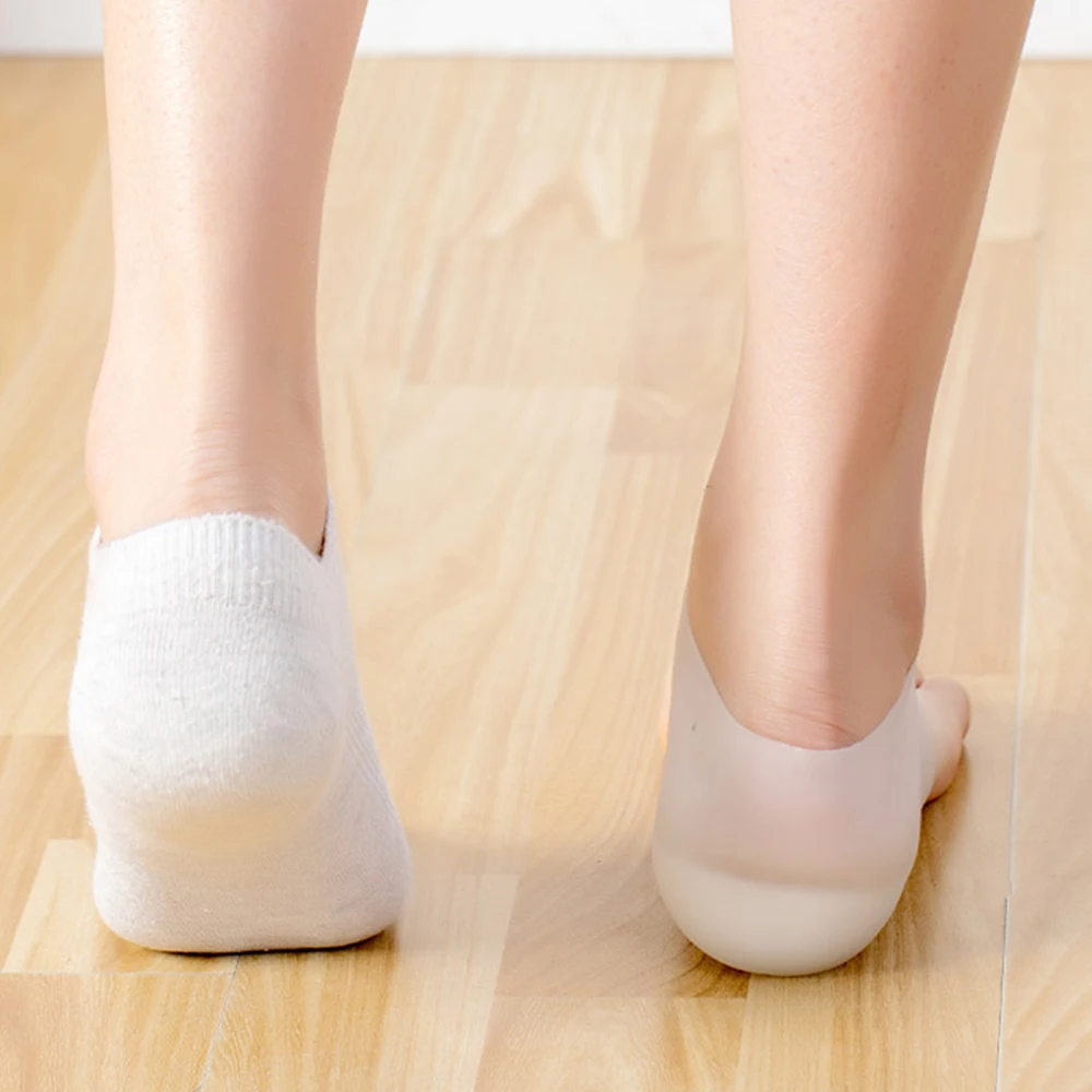 1 Pár Zvýšenie Výšky Stielka Neviditeľné Päty Výťah Podložky Silikónový Gél Vložky Ponožky pre Mužov, Ženy, Foot Spa Vložiť Pätu Chrániť