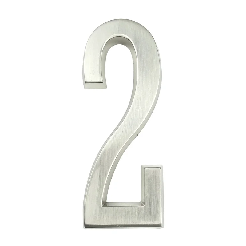 10 cm Samolepiace Číslo Domu Dvere Domov Adresa Schránky, Čísla, Číslo Domu Digitálne Vonkajšie Dvere Nálepky Znak #2 Strieborné