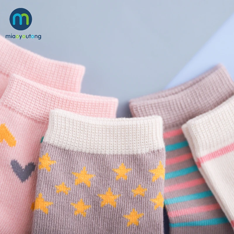 10 Ks/veľa Unicor Star Pásy Bavlna Zrastov Teplé detské Ponožky Pre Dievčatá Nový Rok Deti Ponožky dámske Krátke Ponožky Miaoyoutong