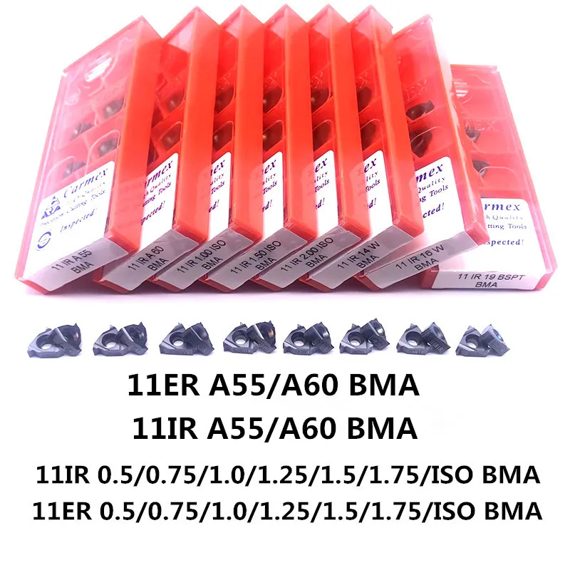 10 kúskov drôtu plytčinu rezací nôž 11IR 11ER ISO 0.5, 0.75 1 1.25, 1.5, 1.75 cnc sústruženie karbidu vložky pre sústruženie