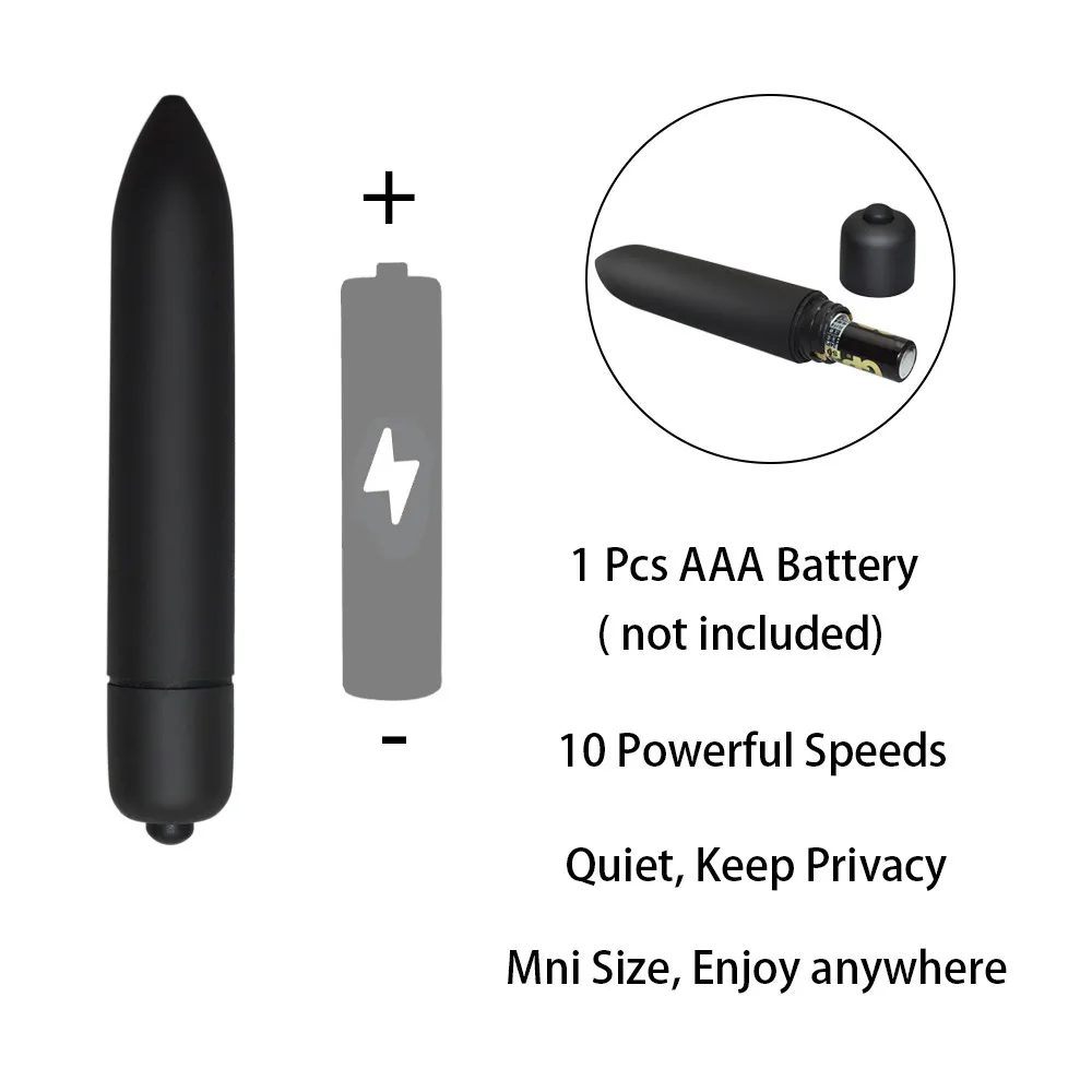 10 Rýchlosť Bullet Vibrátor, Dildo Vibrátory AV Stick G-bod Stimulátor Klitorisu Mini Sexuálne Hračky pre Ženy Zadok Plug Sex Produkty