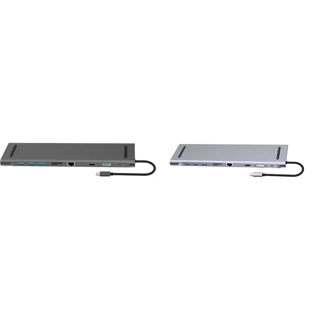 10 V 1, Multi USB, C ROZBOČOVAČ HDMI VGA USB Audio Adaptér Pre MacBook Typ C HUB Dokovacej Stanice Pre Notebook
