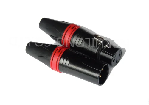 100ks/množstvo 3 Kolík XLR Konektor s červenou farbou je 50 KS NC3MXX & 50 KS NC3FXX