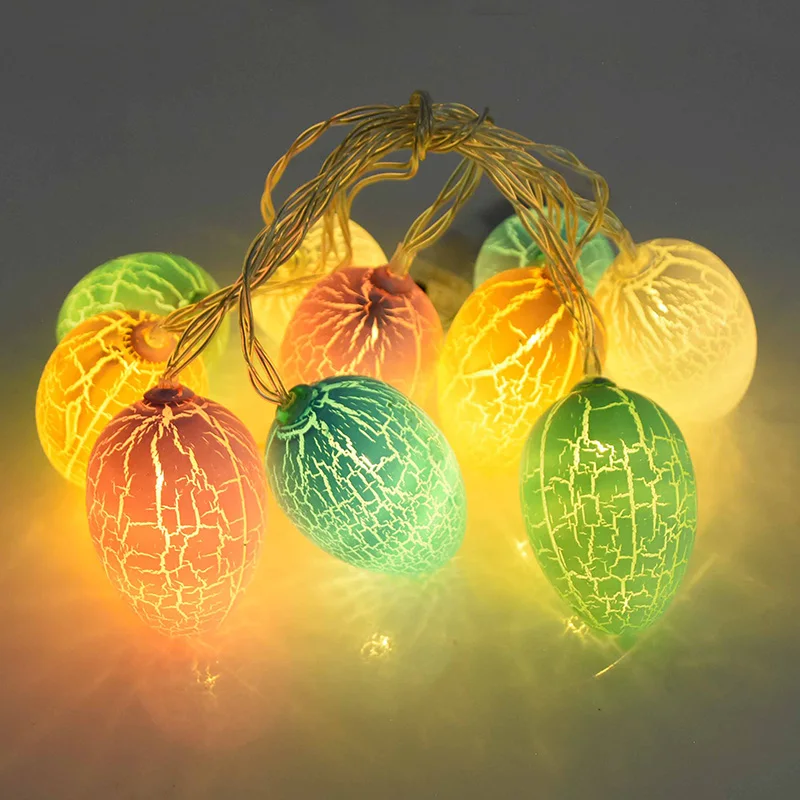 10LED Farebné Veľkonočné Vajíčko Králik String Svetla Batérie Powered Veľkonočné Dekorácie Svetelné Girlandy Pre Domáce Party, Svadobné Ozdoby