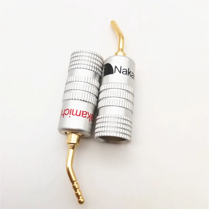 10Pcs/množstvo 2 mm Banánových medi Pozlátené Nakamichi Reproduktor Anjel drôt Skrutky Lock konektor pin typ audio zosilňovač plug