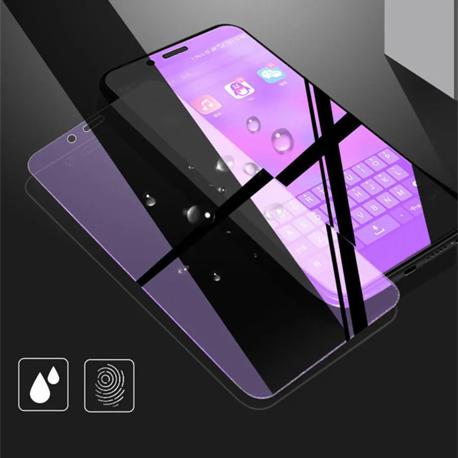 10pcs/veľa Modré Svetlo Matné Matné Tvrdené Sklo Pre IPhone 11 Pro XS Max XR X 8 7 6 6 Plus Screen Protector Sklo