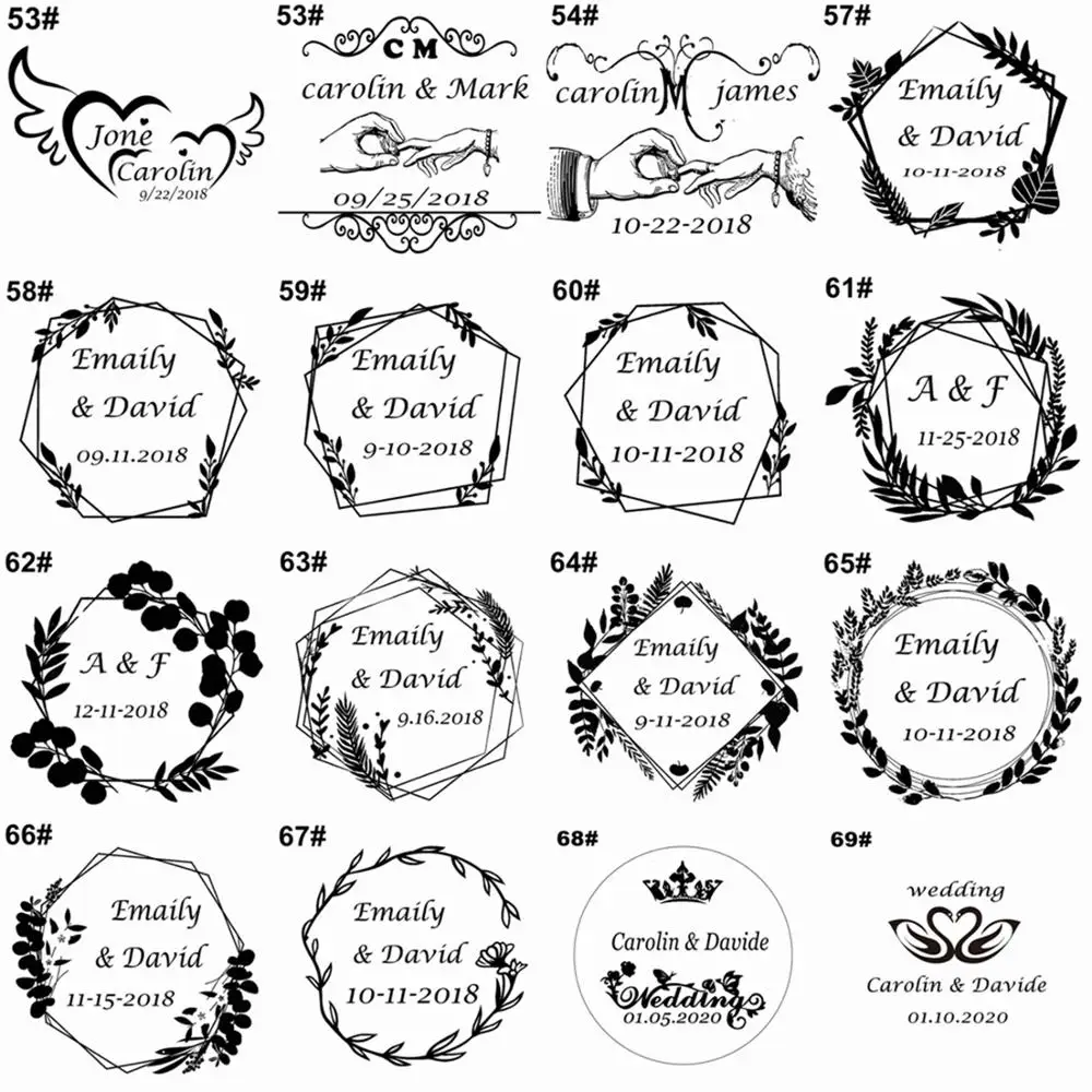 10PCS vyryté Osobné logo Nehrdzavejúcej ocele Otvárač vianoce, narodeniny, párty, baby sprcha svadobné zdvorilosti a dary