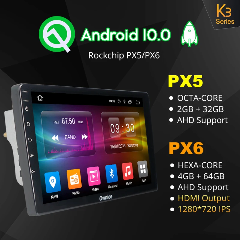 1280*720 Ownice Android 10.0 autorádio DVD Prehrávač, GPS Pre NISSAN krčma pri ceste 2004 - 2016 GPS Navigácie 4G LTE BT 5.0 SPDIF 6 G+128G