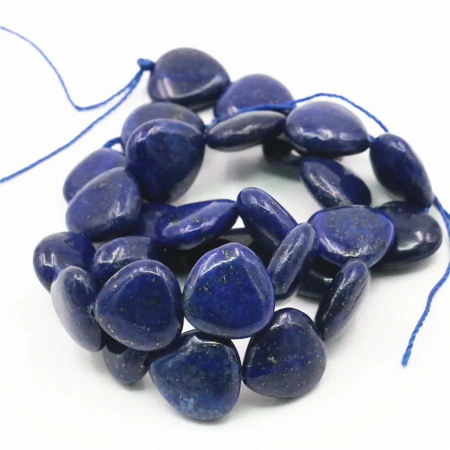 15 mm Módne Lapis lazuli Srdce Guľôčky Príslušenstvo Remesiel Voľné Diy Korálky Drahokamy Prírodného Kameňa Módne Šperky Robiť Dizajn 15inch