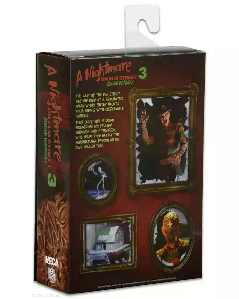 18 cm Neca nočná mora Na Elm Street 3 Dream Warriors Freddy Krueger Pvc Akcie Obrázok Zberateľskú Model Hračka pre Deti Darček