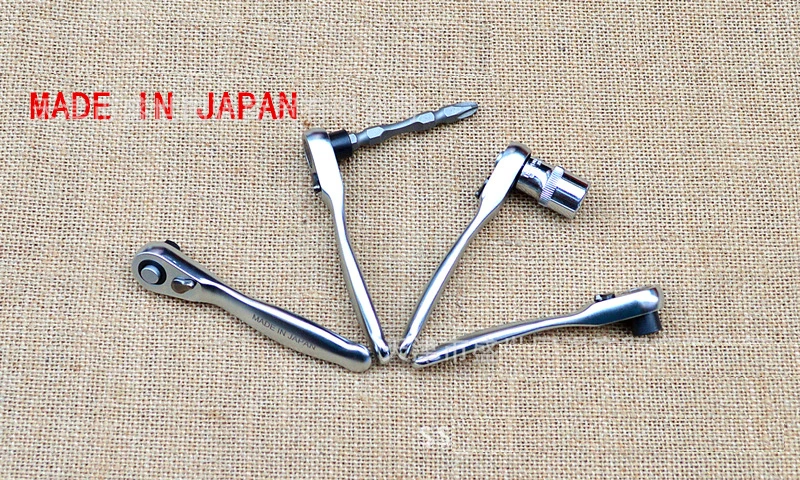 1PC 1/4 Mini Ratchet Zásuvky Kľúče & Skrutkovač Vyrobené V Japonsku