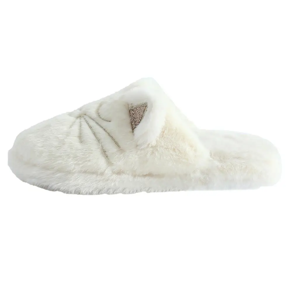 1pc biela mačka papuče zvierat domáce papuče Millffy krytý módne ženy Priedušná pohodlné domáce papuče roztomilý