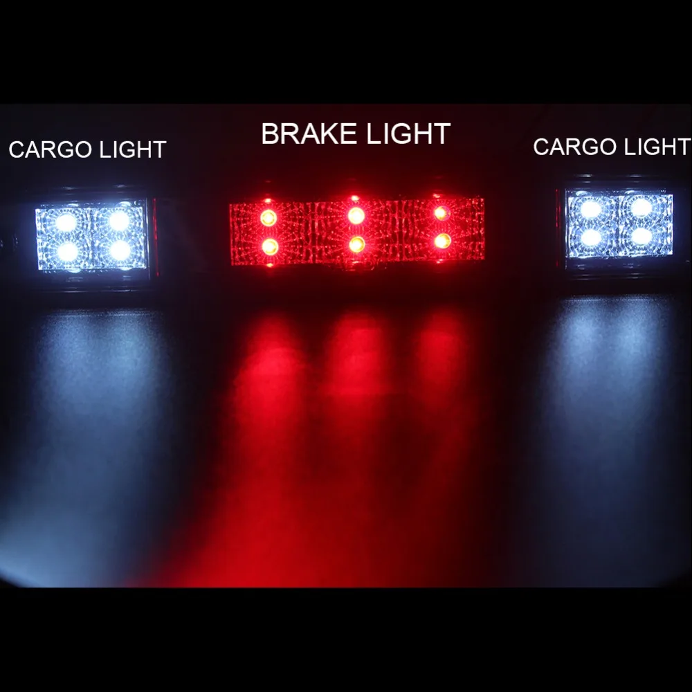 1PC Vysoký Mount LED Zadné Stop 3. Tretie Brzdové Svetlo Cargo Stop Lampa pre Ford F250 F350 F150 Bronco 1997 1996 1995 1994 Dymu Objektív