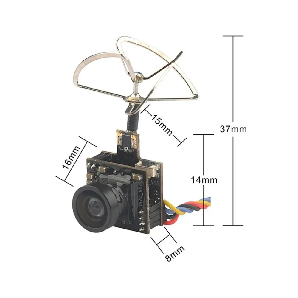 1PCs 5.8 G Mini FPV Kamera+Vysielač Doske Auta 25mW 100mW Prepínateľné Podporu Vysielač s OSD Konektor pre RC Drone Časti