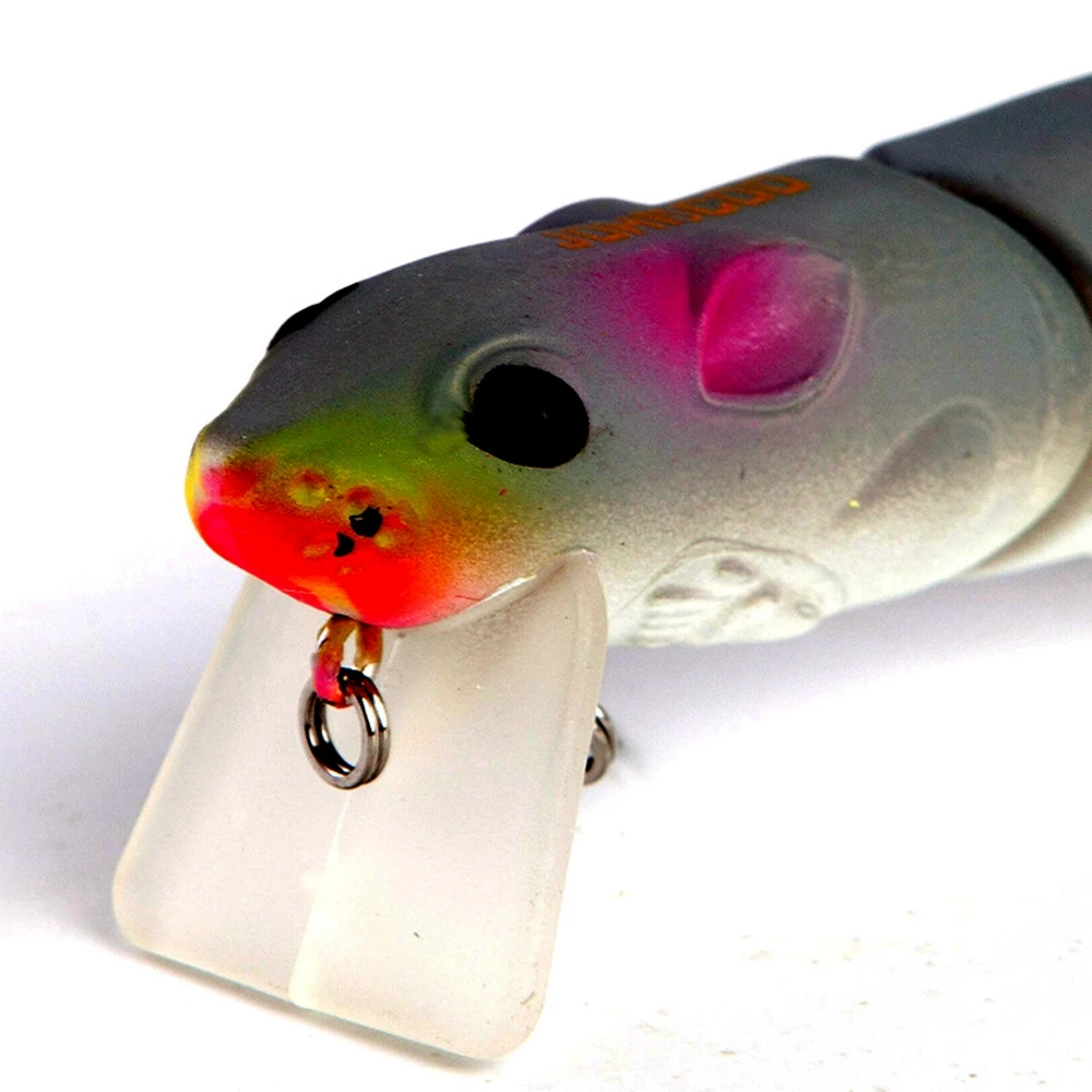 1pcs ABS Plast Potkan Rybárske návnady 80 mm/15.5 g Morské Rybolovu Wobblers riešiť Bionic Myši ťažké nalákať Swimbait leurre dur