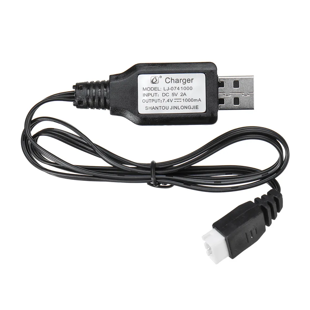 1pcs RBRC 0029 Nabíjačka 7.4 V USB Nabíjací Kábel pre RB1277A 1/12 RC Vozidlá na Diaľkové Ovládanie, RC Auta, Náhradné Diely