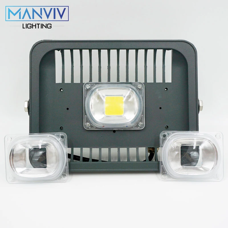 1set Stmievateľné LED COB Čip+Objektív Reflektor Smart IC Čip 50W 30W 20W 230V DIY Pre LED Flood Light LED Reflektor Rásť Svetlo Čip
