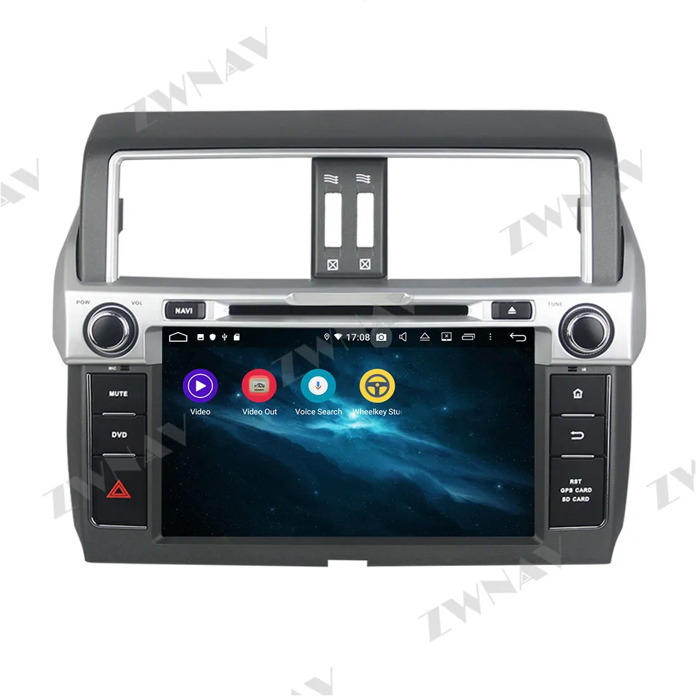 2 din Android 10.0 obrazovke Auto Multimediálny prehrávač Pre Toyota Prado 2018 2019 auto video audio stereo GPS navi základnú jednotku auto stereo