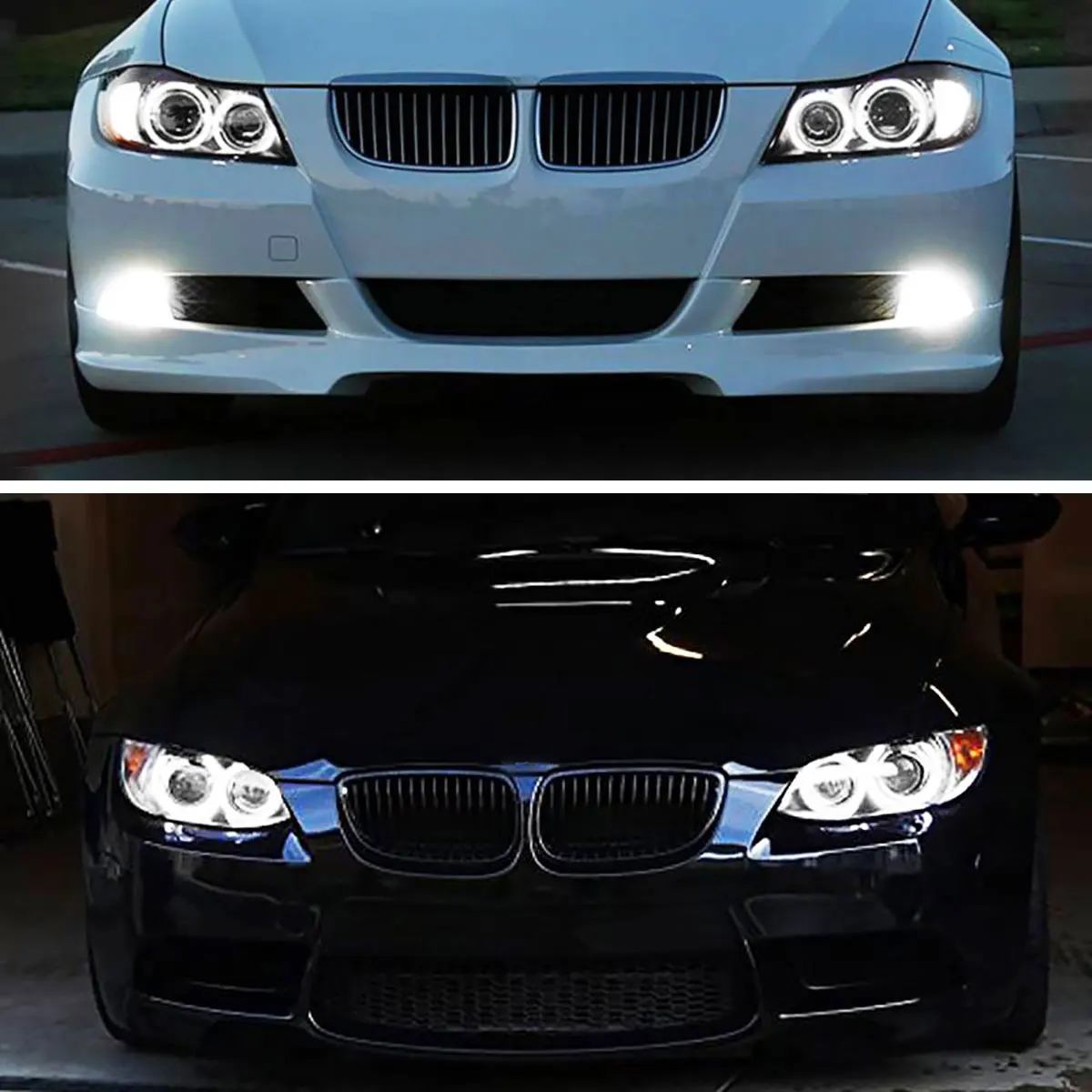 2 ks 80W 8 LED Angel Eyes Marker Svetlá Žiarovky Svetlometu bez Chýb pre BMW E90 E91 3 Série 325i 328i 335i 2006 2007 2008
