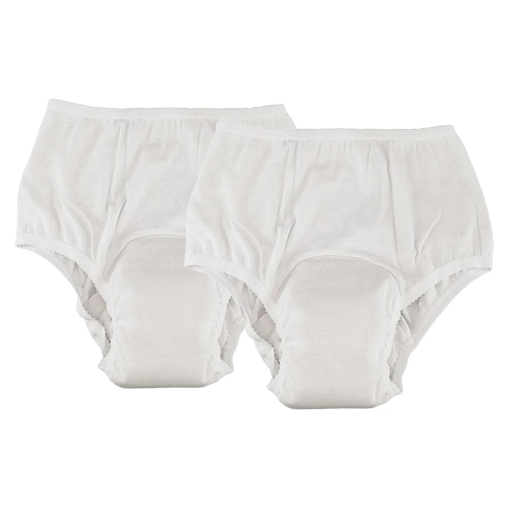2 Pack Umývateľný Inkontinencia Pomôcť Inkontinencia Nohavice Plienky Nohavice, spodné Prádlo Pre Ženy, XXL
