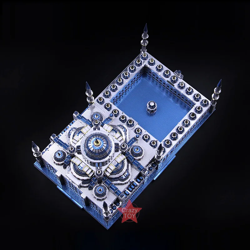 2018 Microworld 3D Kovové Nano Puzzle Turecko Modrá Mešita Budovy Zostaviť Model Súpravy J029 DIY 3D Laser Cut Skladačka Hračky Pre Audit