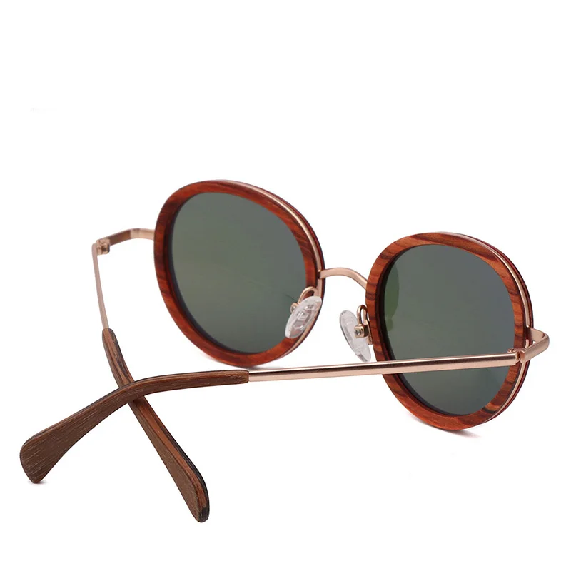 2018 nové polarizované slnečné okuliare bambusu okuliare štýlové dámske Slnečné okuliare UV400 Okuliare Drevená Darčeková krabička