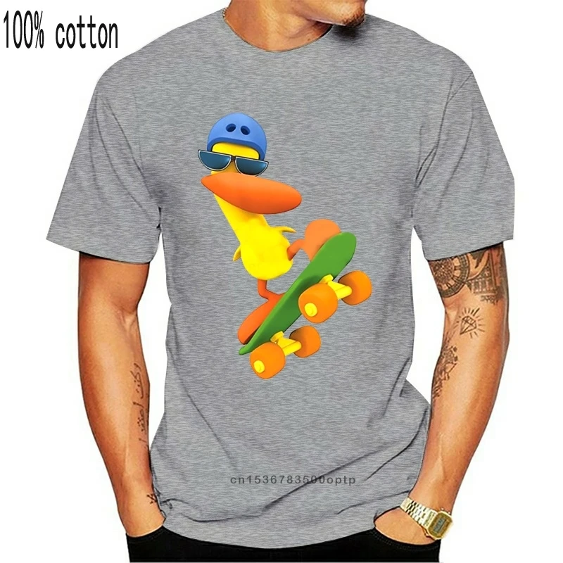 2019 Pocoyo Batoľatá Pato Skateboardinger Bavlna tričko