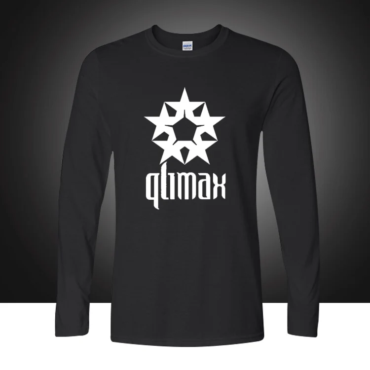 2019 Qlimax rocková kapela designer t-shirt mužov bavlna tlač tanec voľné dlhé rukávy T-shirt plus veľkosť ležérne oblečenie