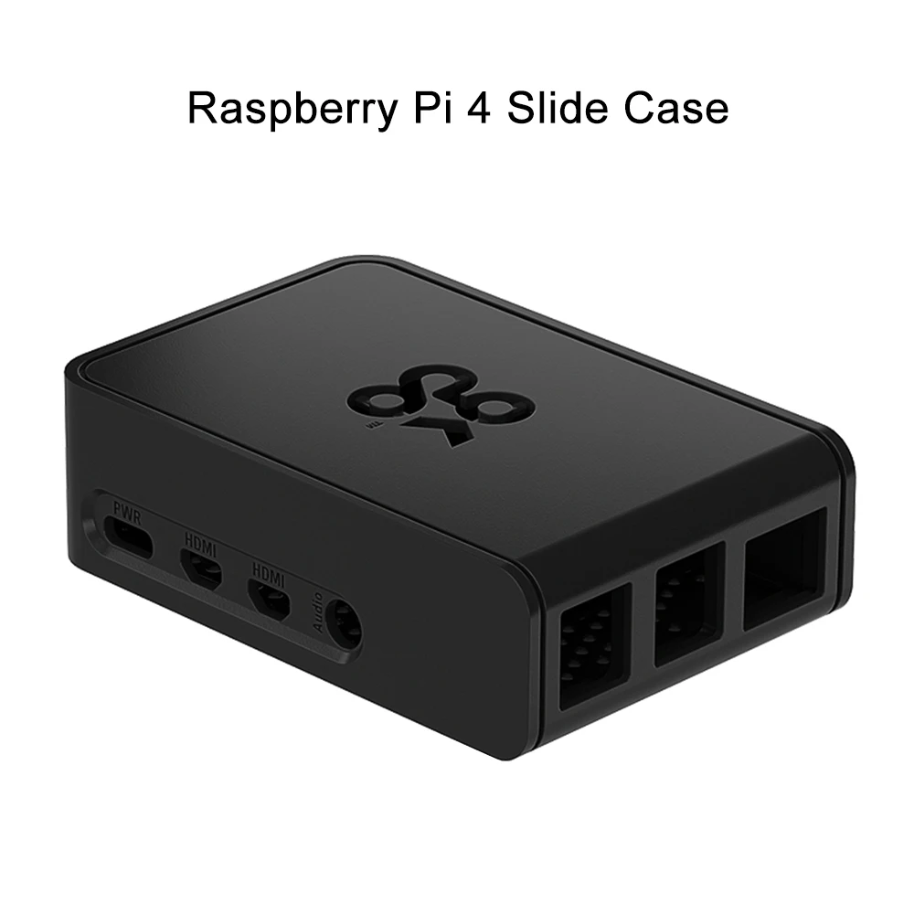 2019 Úradný skutočné Raspberry Pi 4 Model B 4b nový dizajn ABS black slidable ochranné puzdro jednoduchá inštalácia