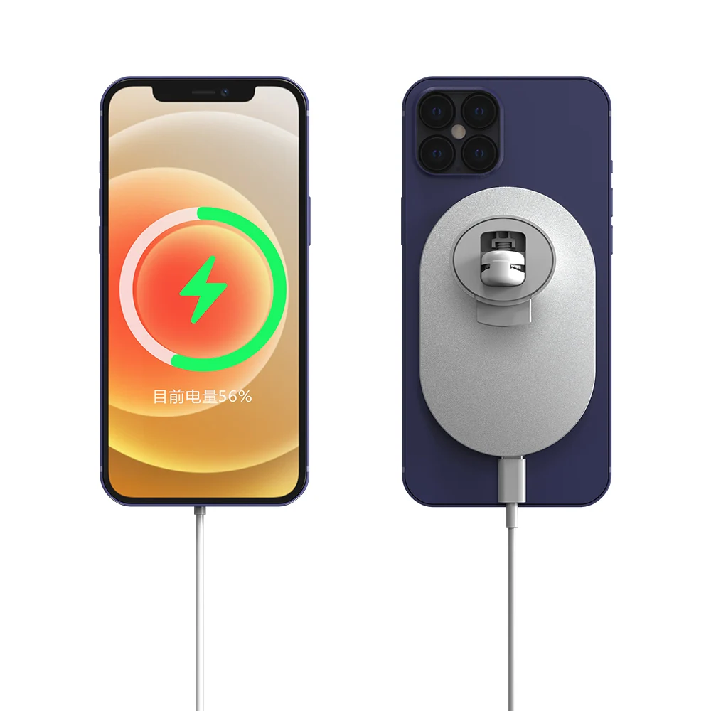 2020 15W Magnetické Bezdrôtovú Nabíjačku do Auta dbajte na to, IPhone 12 Pro Max Auto Rýchle Nabíjanie Bezdrôtovú Nabíjačku Auto Držiaka Telefónu