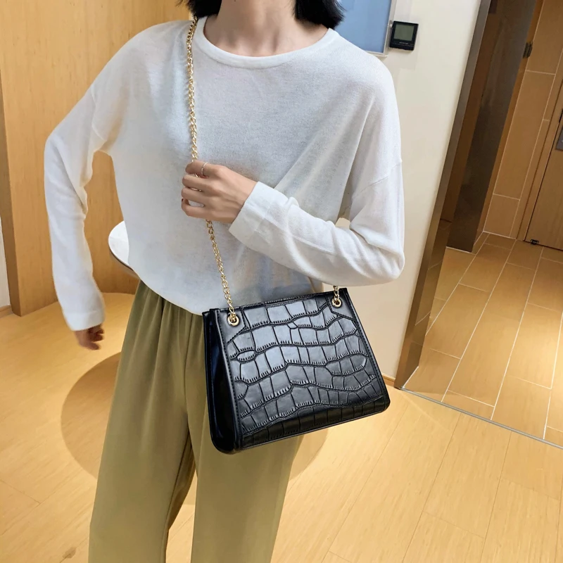 2020 lete nové taška cez rameno lady messenger taška fashion shopping reťazca taška taška lady taška kameň vzor žena kabelka, taška