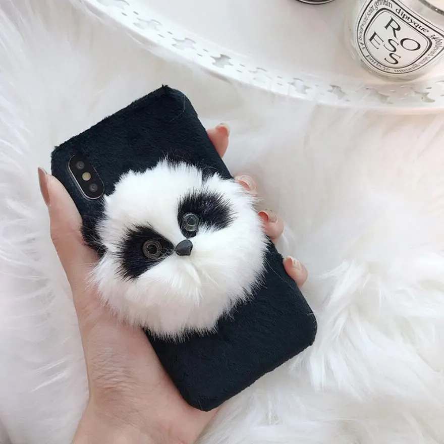 2020 Najnovšie Módne Cutee Plyšové Mačka Shell Pre iPhone 6S 6 7 8 Plus Zimné Kožušiny puzdro pre iPhone XR X XS 11 Pro Max Telefón Späť Prípade