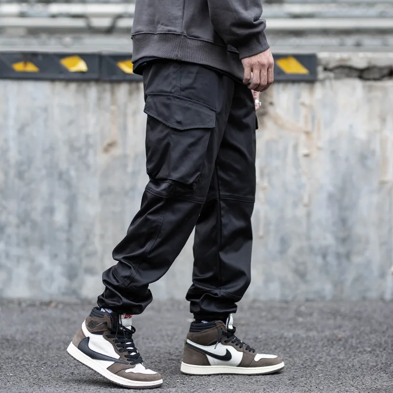 2020 Nové Mužov Black Hárem Cargo Nohavice Hip Hop Streetwear Punk Taktické Nohavice Joggers Muž Bezec Nohavice Oblečenie WG922
