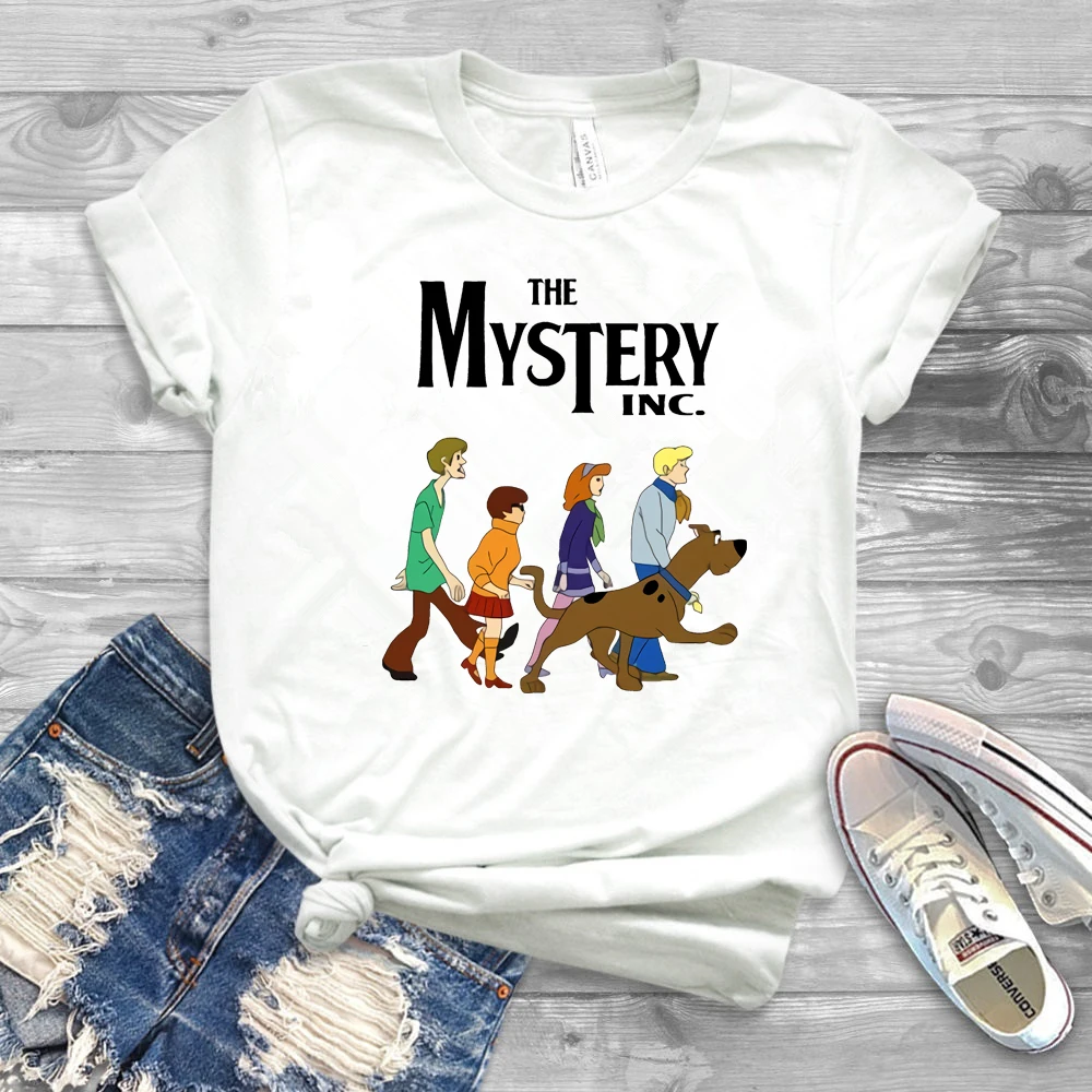 2020 Tajomstvo inc Tričko Scooby Doo T-Shirt Vtipné Ľudí A Psov Graphic Tee Humor Tees Lumbálna Topy
