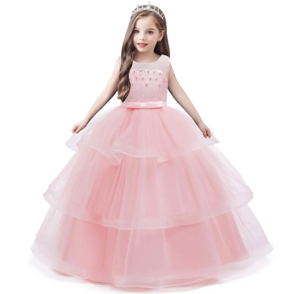 2020 Zimné Dievčenské Šaty Deti Šaty Pre Dievčatá Večierok Elegantné Princezná Šaty Svadobné Šaty Deti Oblečenie 3 10 14 Rokov