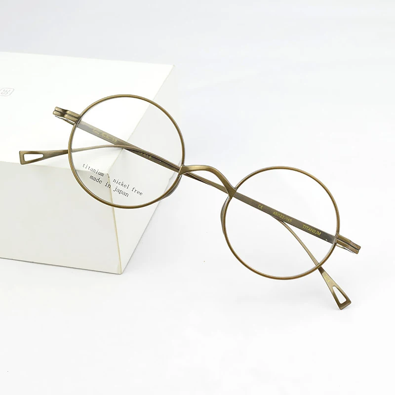 2020 Značky Kolo Titánové Okuliare, Rám Mužov Predpis Okuliare Vintage Krátkozrakosť, Optické Okuliare retro Okuliare ženy