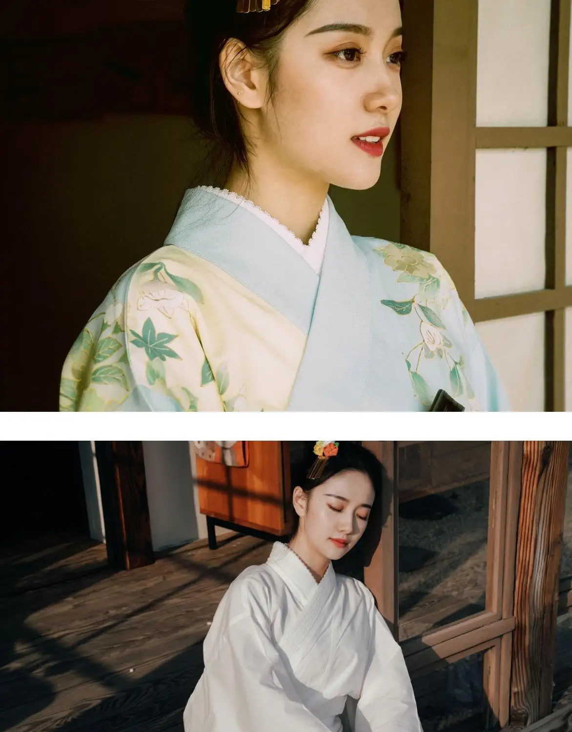 2020 Žena Japonské Kimono Štýle yukata Voľné Pevné biele vnútorné Šľachy vrátane golier