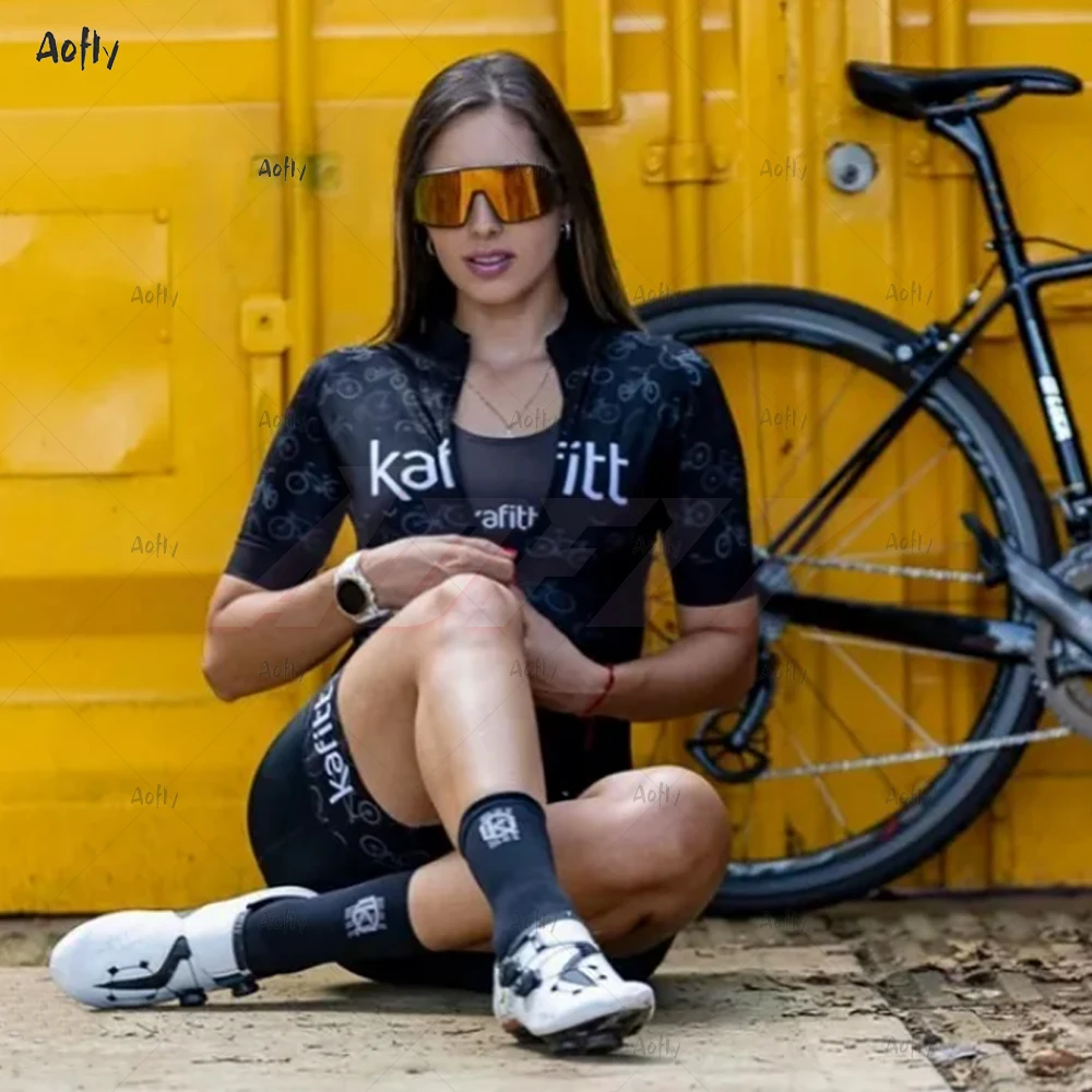 2020Kafitt Žien Sexy Čierne Triatlon Kolumbia Cyklistické Oblečenie Skinsuit Sady Jumpsuit Macaquinho Ciclismo Feminino Maillot