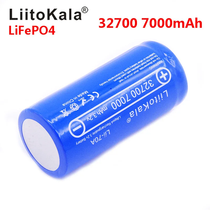2021 nové Lii-70A LiitoKala 3.2 V 32700 6500 7000 mah mAh batérie LiFePO4 35A 55A Vysoký Výkon Maximálny trvalý Vybíjania Batérie