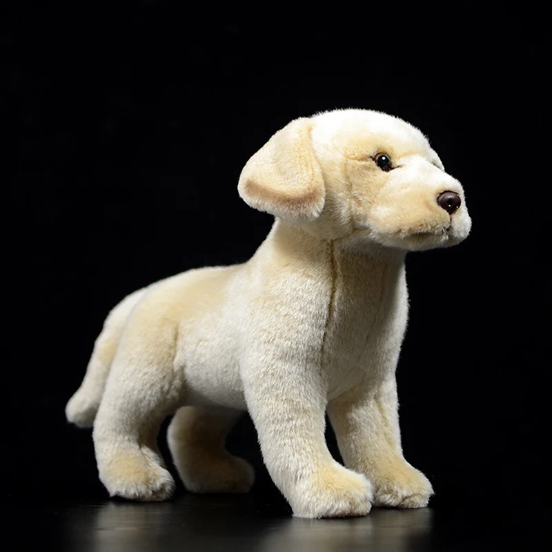 25 cm Realisticky Labrador Retriever Plyšové Hračky Mäkké Šteňa plyšáka Bábiky Reálnom Živote Yellow Dog Hračky Pre Deti, Darčeky