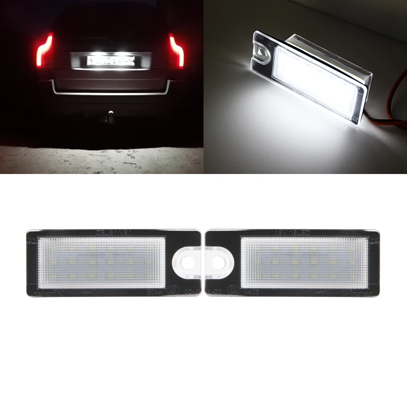 2x Volvo S60-S80 XC90 V70 XC70 Biela SMD Canbus Led špz Osvetlenie Auto koncových svetiel