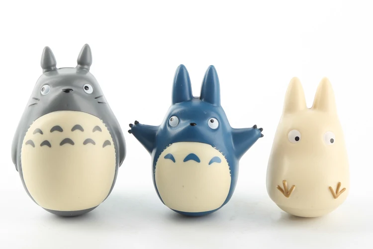 3 ks/sada Anime Hayao Miyazaki Môj Sused Totoro obrázok Totoro tumbler pvc údaje bábiky hračky doprava zadarmo
