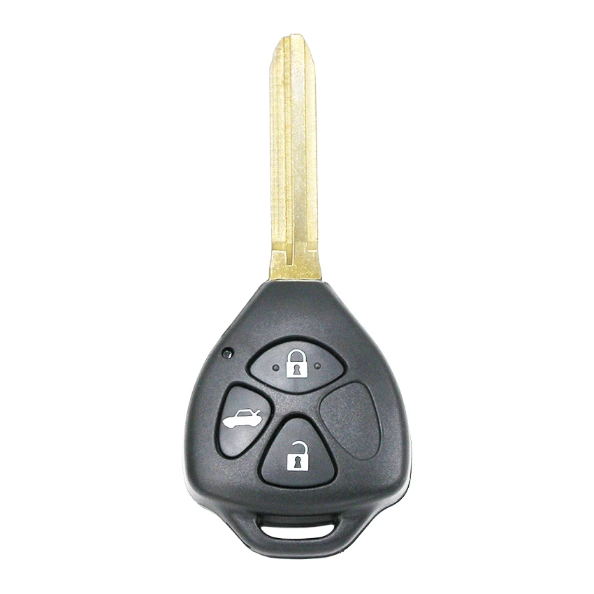 3 Tlačidlá Keyless Entry Fob Diaľkové Tlačidlo pre Toyota Camry 315/433MHZ S G/4D67 Čip vo Vnútri TOY43 Uncut Čepeľ